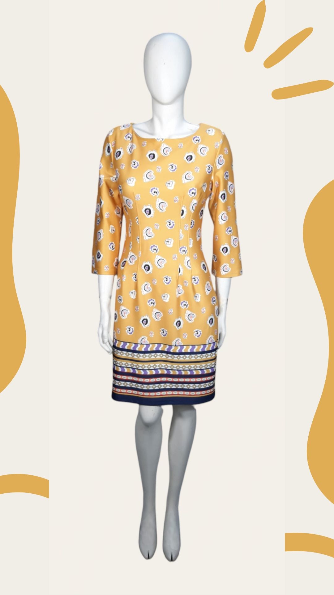 Vestido Estampado Caracoles