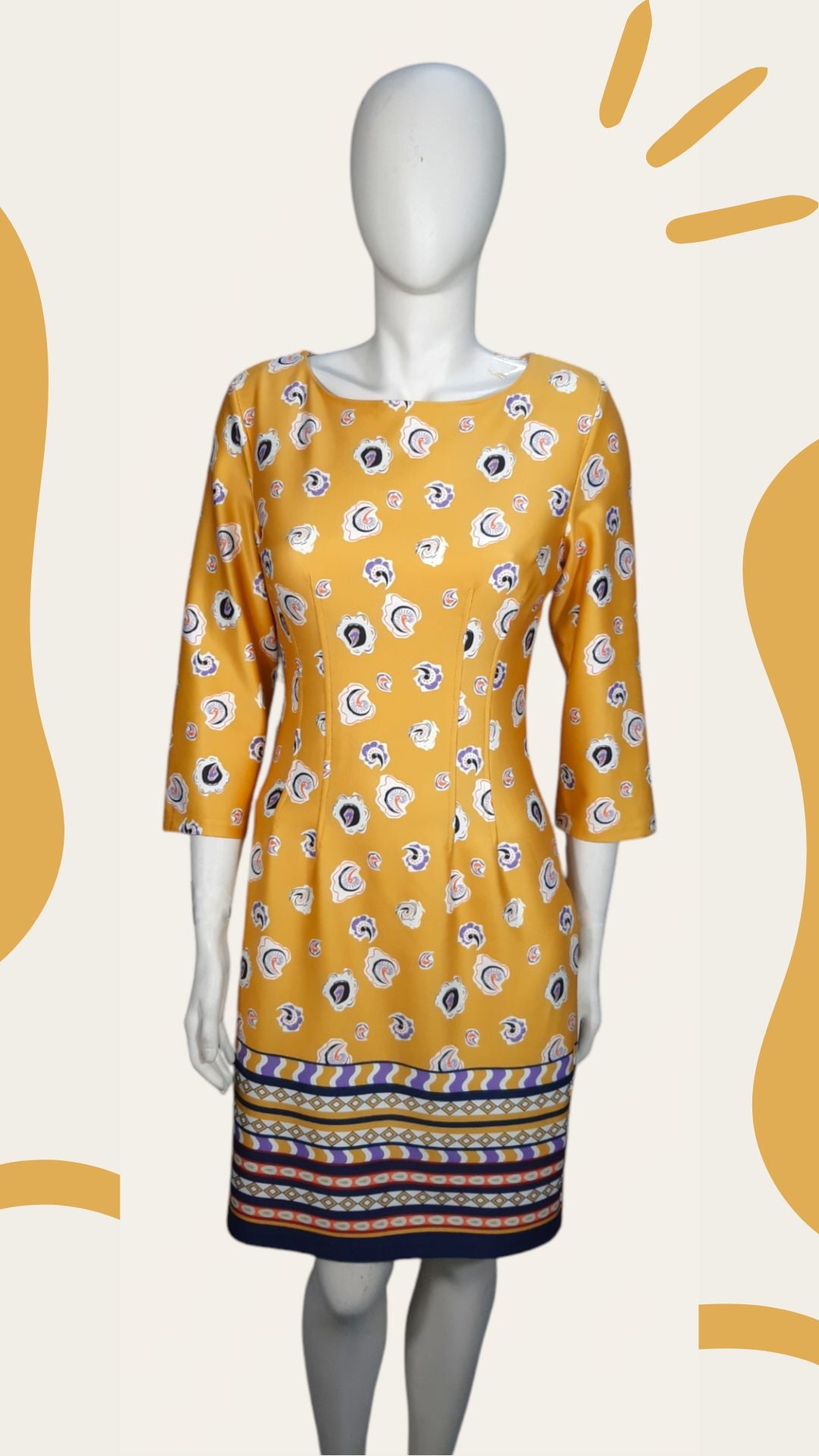 Vestido Estampado Caracoles