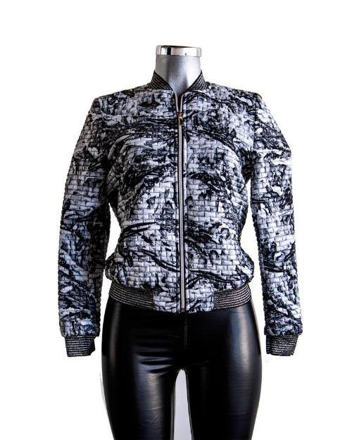 Chamarra Bomber con estampado - Pardela