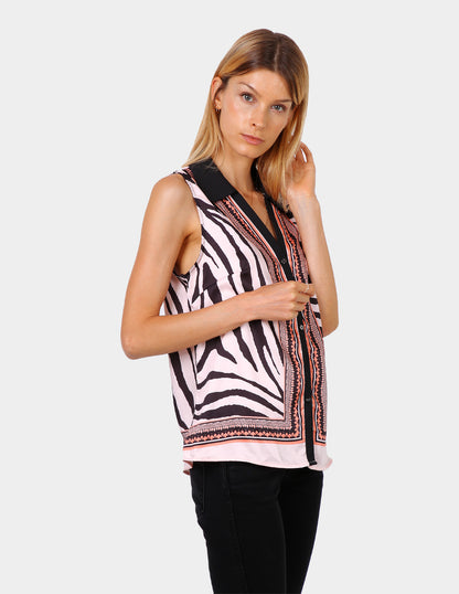 Blusa zebra rosa